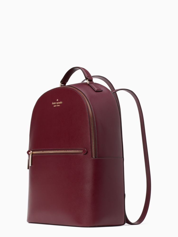 Kate Spade,perry large backpack,Deep Berry