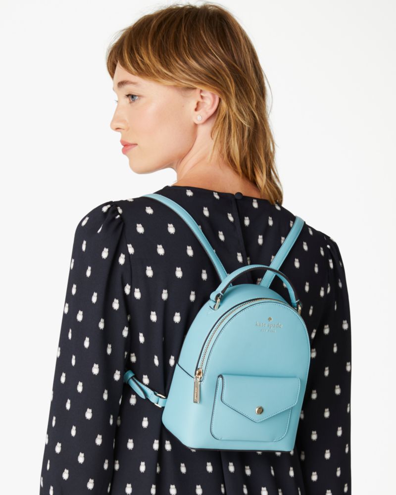 Kate Spade,schuyler mini backpack,Smoky Blue