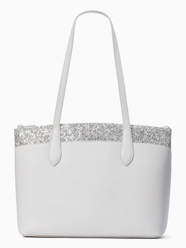 Kate Spade,flash glitter tote,75%,Grey