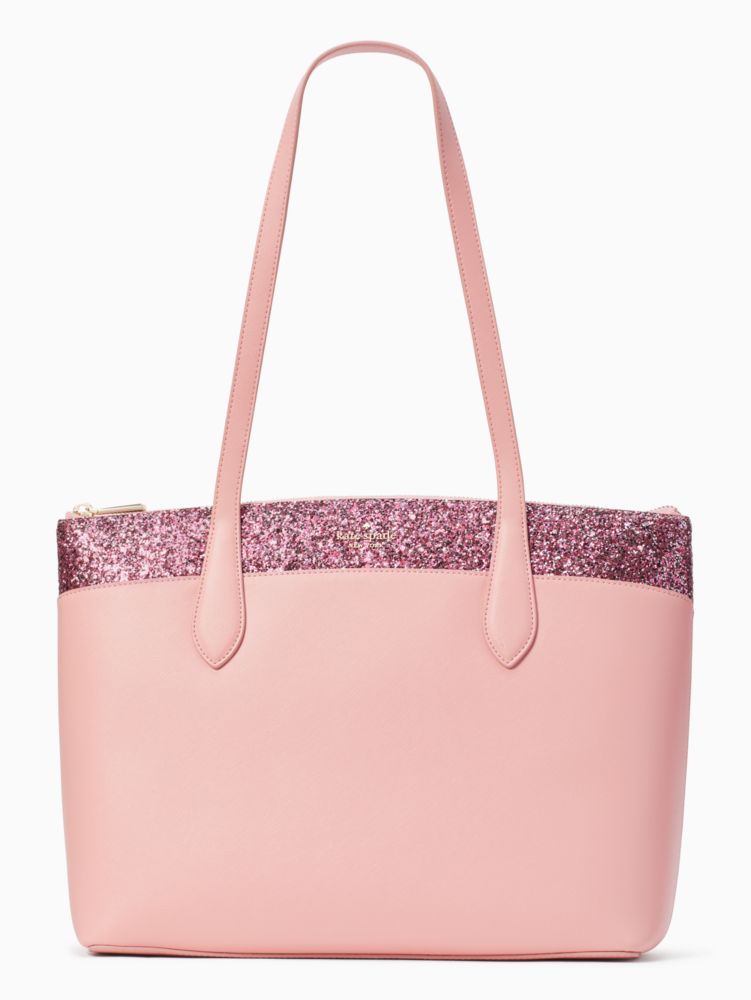 Kate Spade,flash glitter tote,75%,Pink