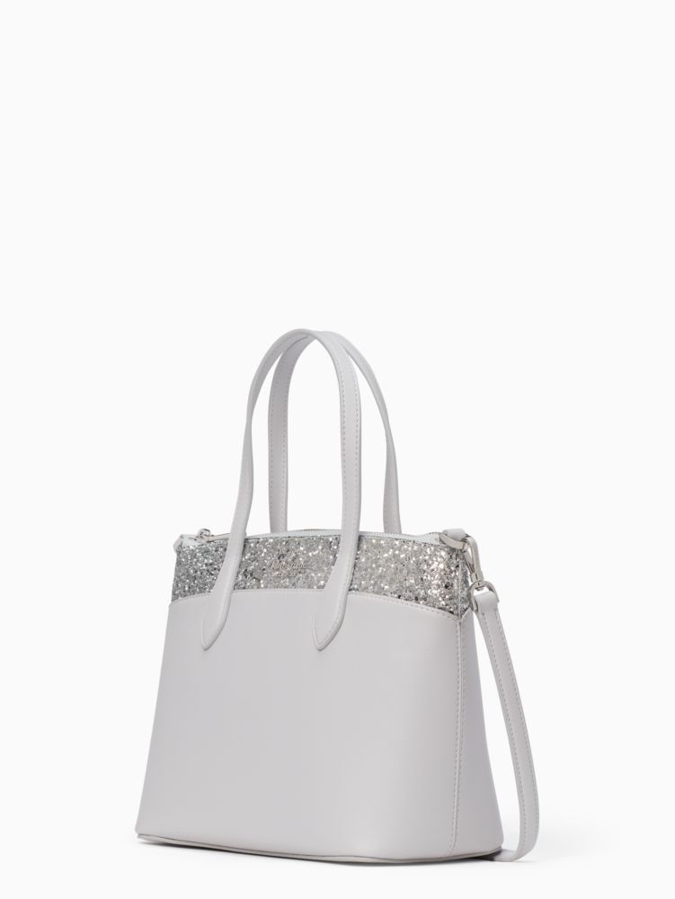 Kate Spade,flash glitter satchel,75%,Grey