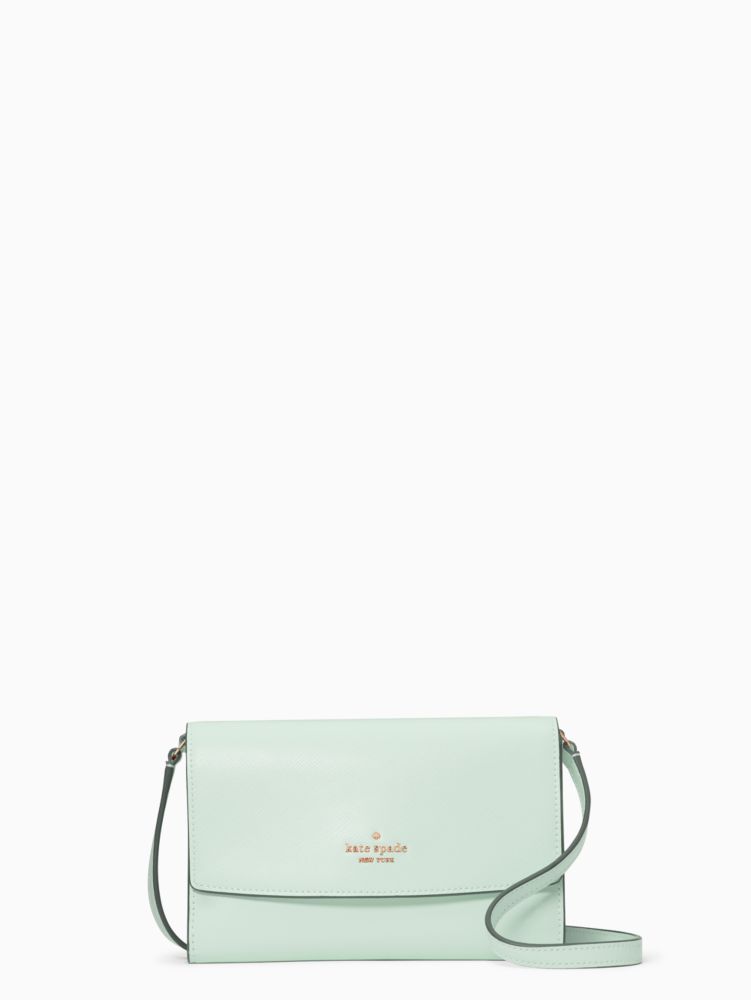 Kate Spade,perry leather crossbody,Lime Sherbert