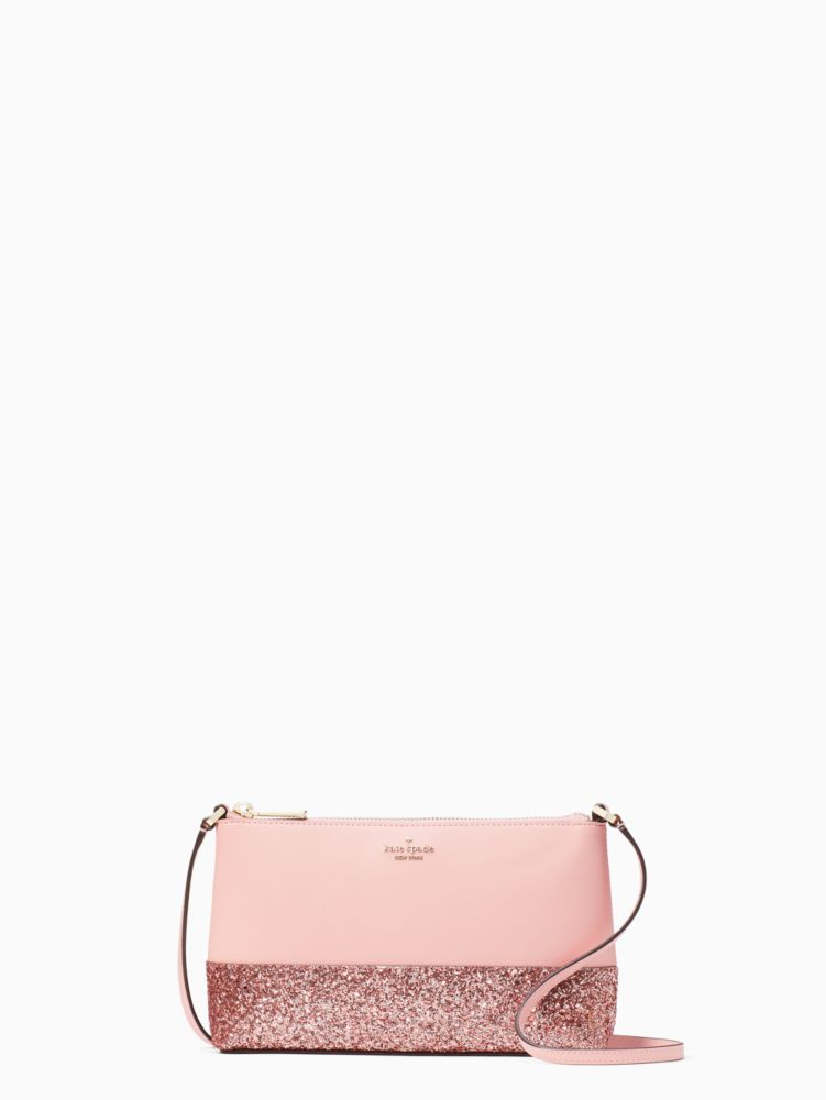 Kate Spade,フラッシュ グリッター ファブリック ミックス マテリアル クロスボディ,バッグ,