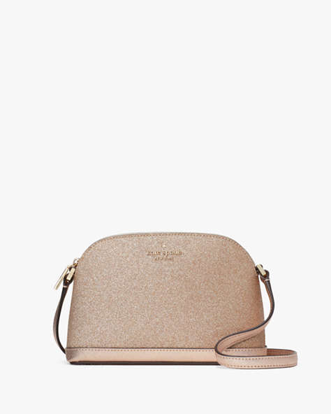 Kate Spade,tinsel small dome crossbody,Rose Gold
