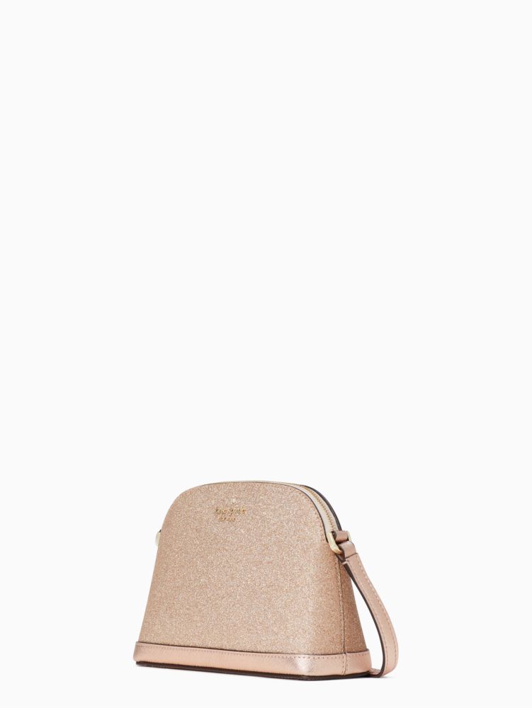 Kate Spade,tinsel small dome crossbody,Rose Gold