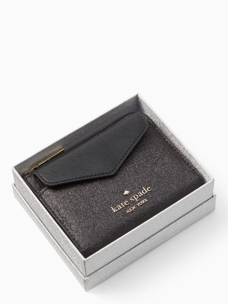 Kate Spade,tinsel boxed small card set,60%,Black