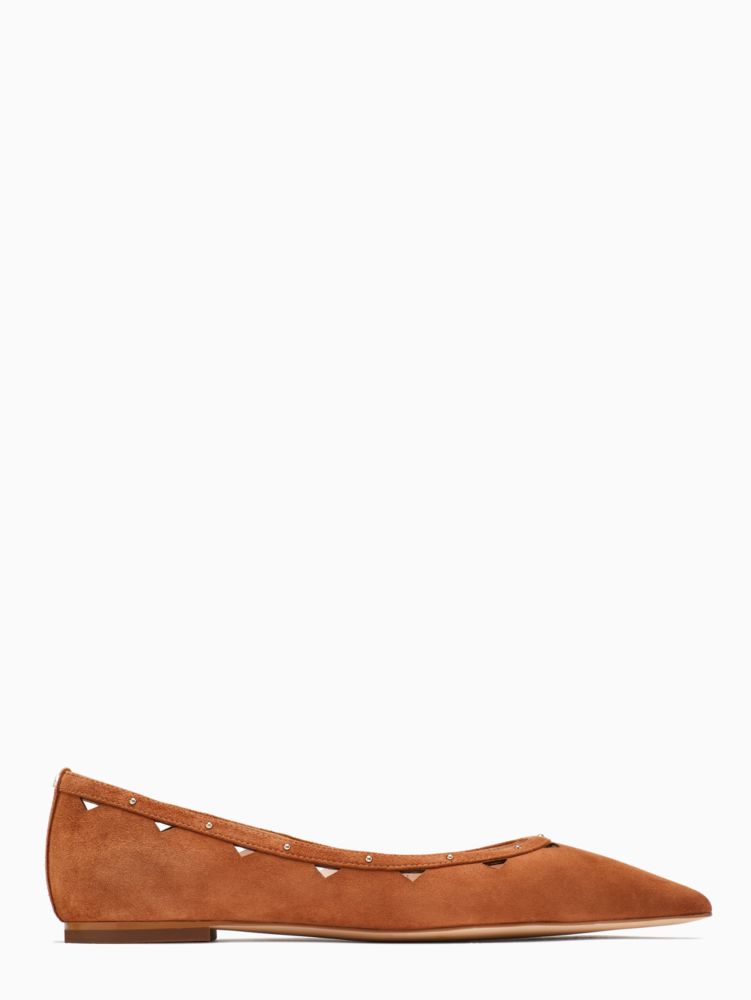 Kate Spade,melody flats,Warm Gingerbread