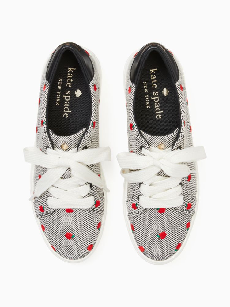 Kate Spade,athena 2 apple sneakers,sneakers,60%,Grey / Red Apples