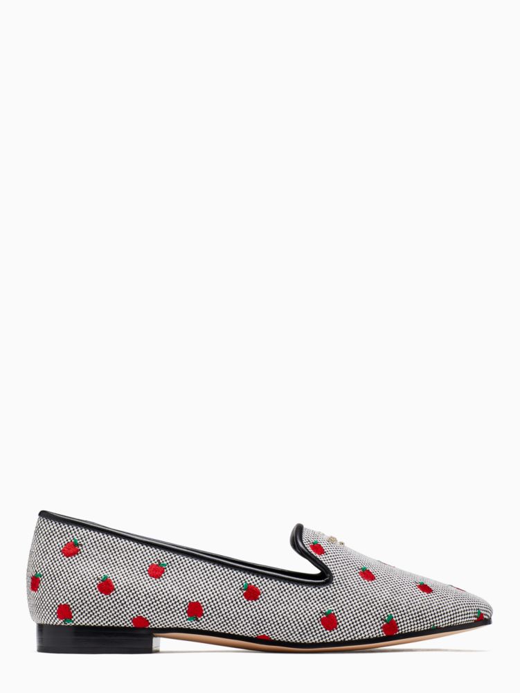 Kate Spade,クラウディア,シューズ,グレー/レッドアップル