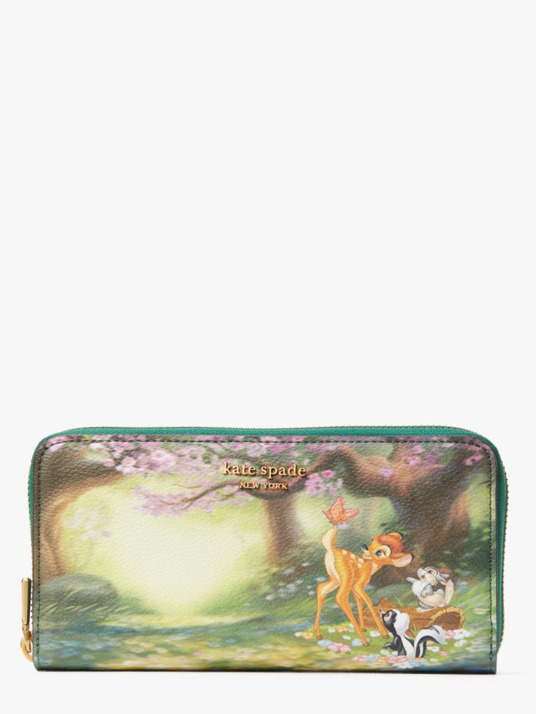 Disney X Kate Spade New York Bambi Zip around Continental Wallet