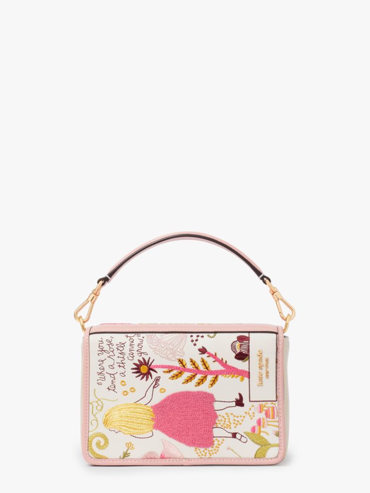 Kate Spade,Storyteller Secret Garden Embroidered 3d Book Crossbody,