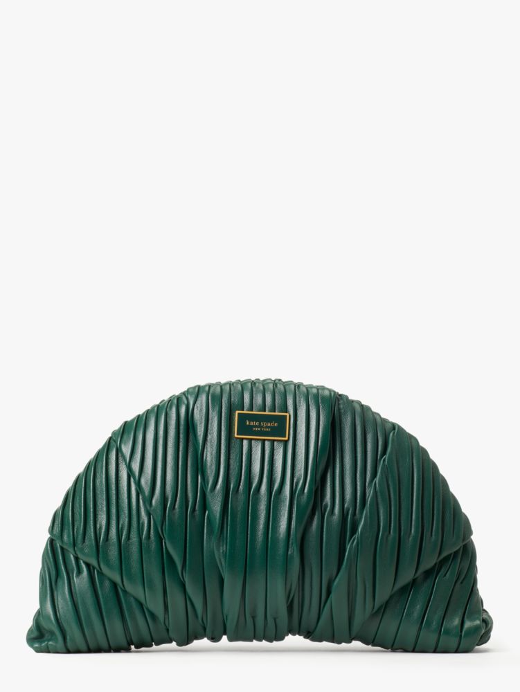 Kate Spade,Patisserie Pleated 3d Croissant Clutch,