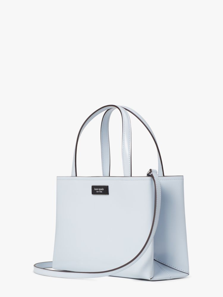 Kate Spade,Sam Icon Leather Small Tote,tote bags,Small,Watercolor Blue