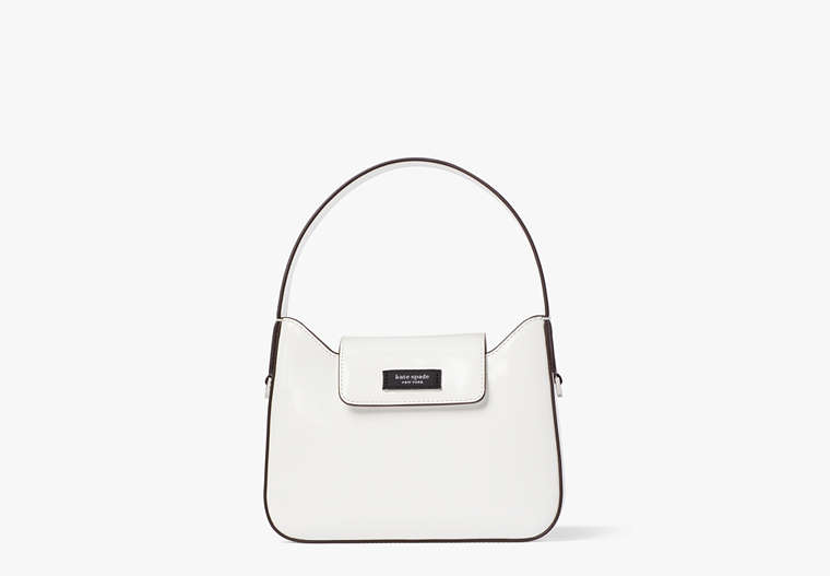 Kate Spade,Sam Icon Leather Mini Hobo Bag,shoulder bags,Mini,True White image number 0