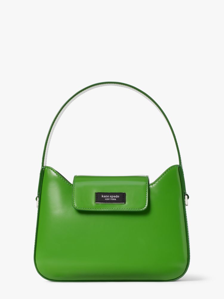 Kate Spade,Sam Icon Leather Mini Hobo Bag,shoulder bags,Mini,Green