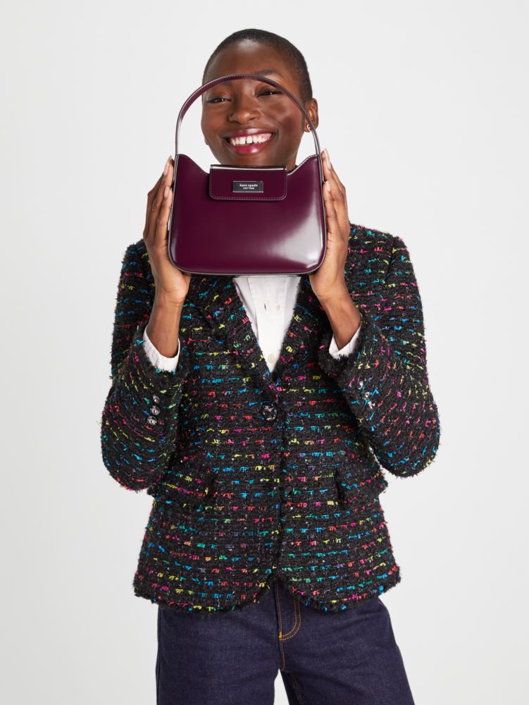 Kate Spade,Sam Icon Leather Mini Hobo Bag,