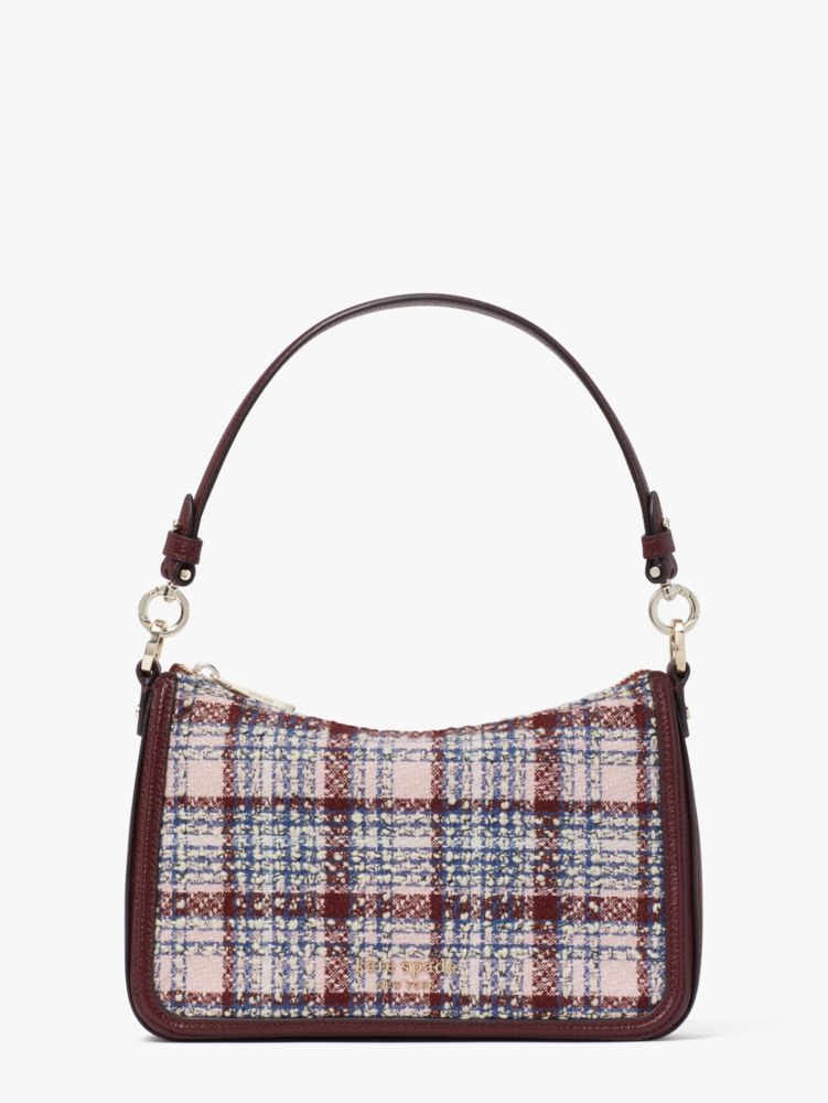 Kate Spade New York Hudson Plaid Medium Convertible Flap Crossbody