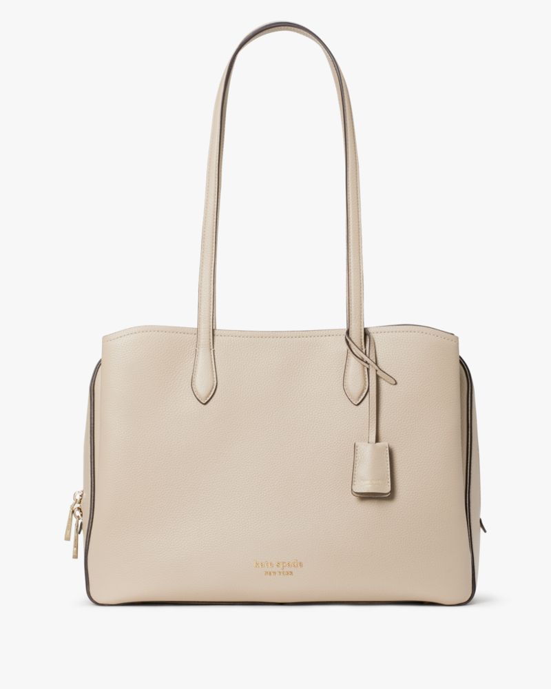 【極美品】KATE SPADE ハドソン ラージ ワーク トートバッグ　レザー