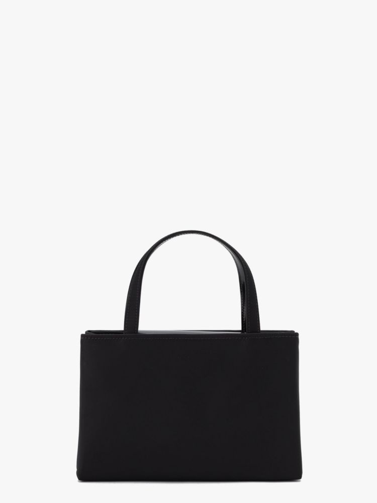 Kate Spade,サム アイコン フローラル エンベリッシュト ナイロン スモール トート,バッグ,ﾌﾞﾗｯｸ ﾏﾙﾁ