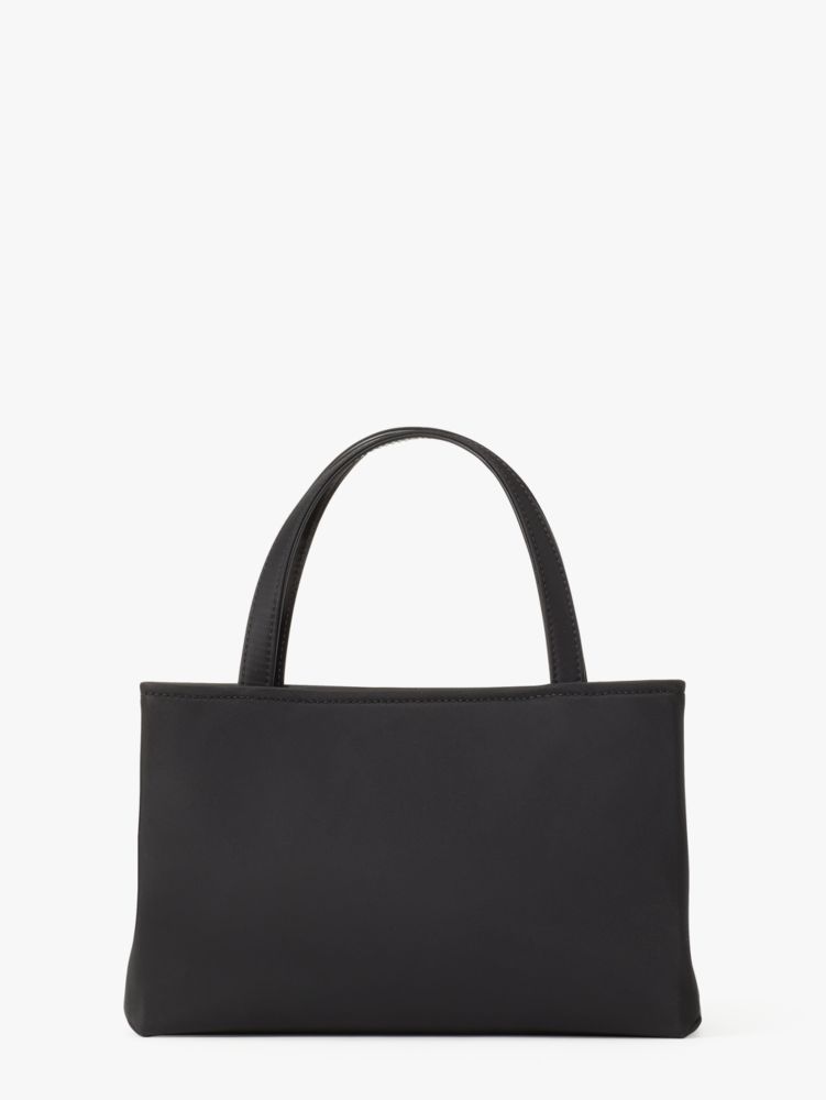 Kate Spade,サム アイコン フローラル エンベリッシュト ナイロン スモール トート,バッグ,ﾌﾞﾗｯｸ ﾏﾙﾁ