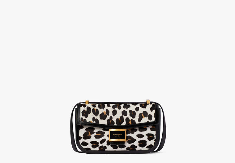 Kate Spade,Katy Leopard Haircalf Medium Convertible Shoulder Bag,Medium,