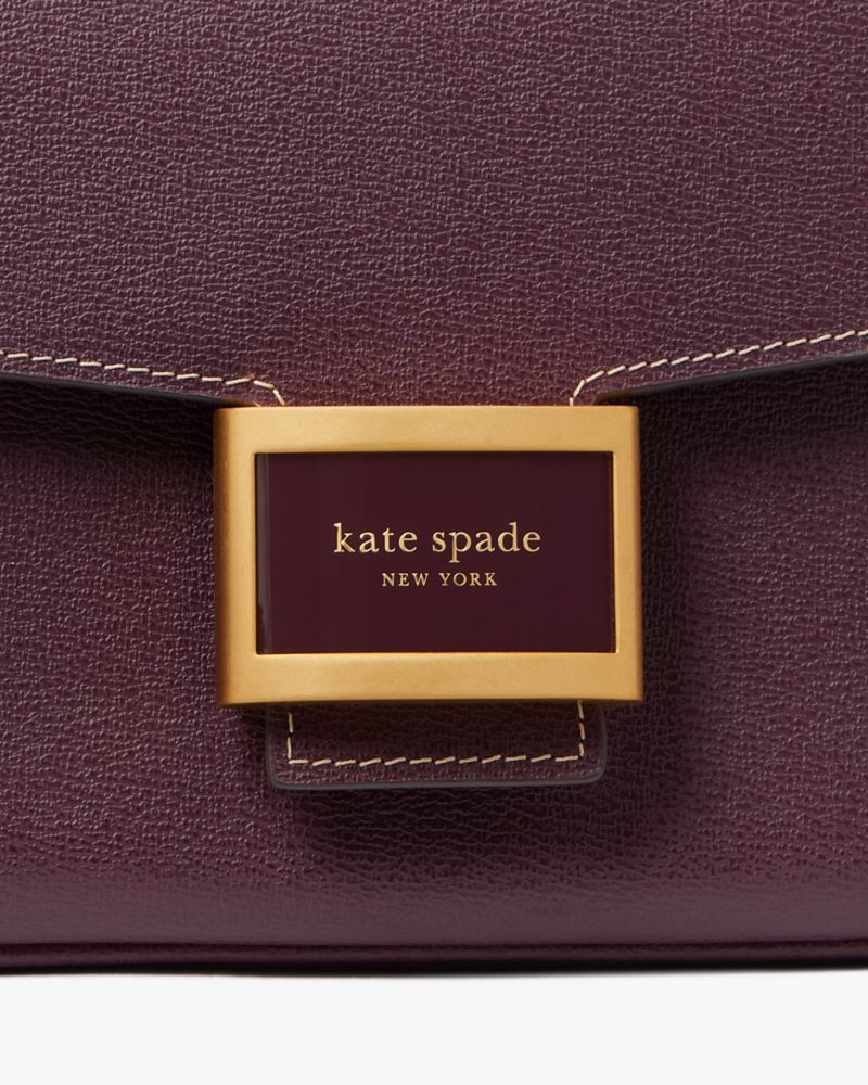 Kate Spade Katy Textured Leather Medium Convertible Shoulder Bag Allspice Cake