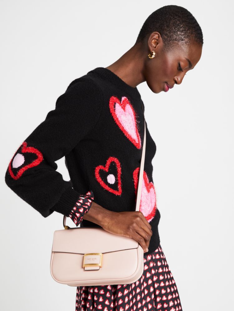 NWT AUTH $348 Kate Spade New York Knott Medium Leather Shoulder Bag-Mochi  Pink