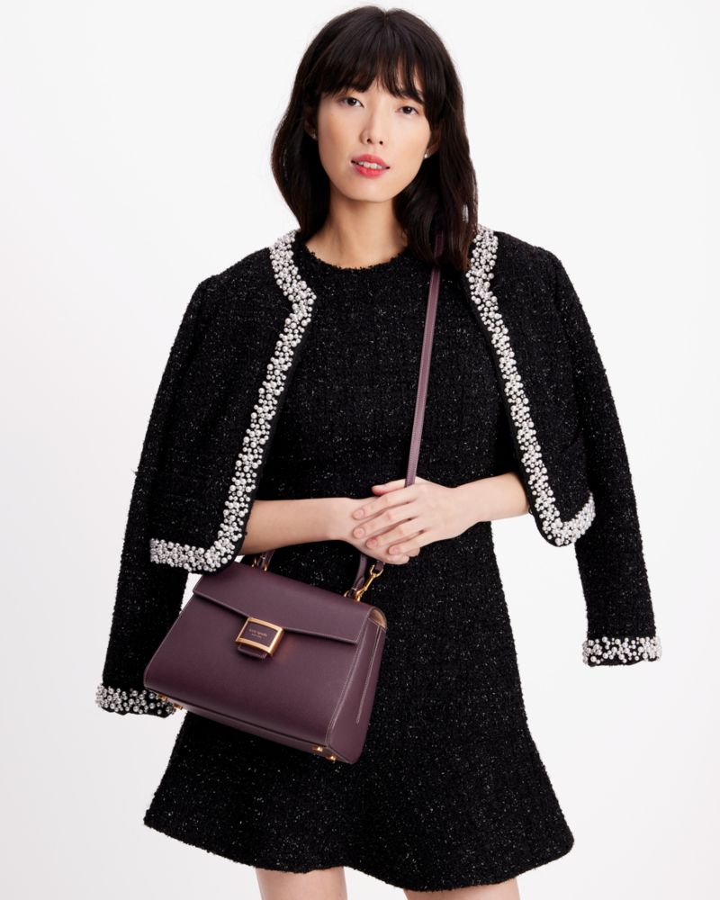 Kate Spade New York Katy Tweed Medium Top Handle Bag