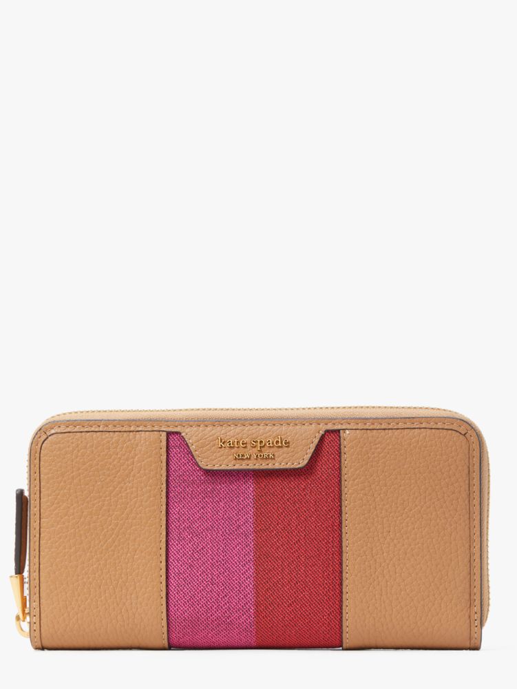 Kate Spade Stripe Wallet in Pink