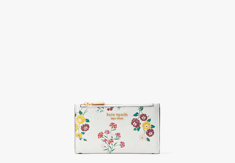 Morgan Floral Small Slim Bifold Wallet, , Product