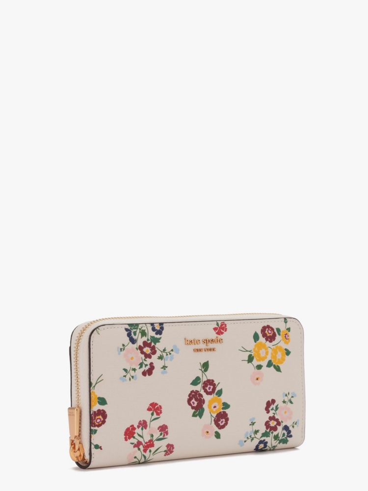 KATE SPADE モーガン フローラル エンボスド キーホルダー ホワイト 新品未使用正規品】ケイトスペード kate spade モーガン