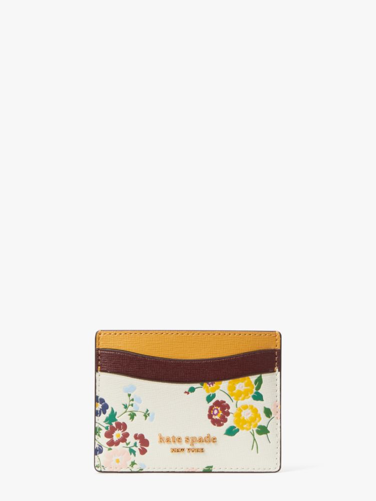 Kate Spade,Morgan Bouquet Toss Embossed Cardholder,