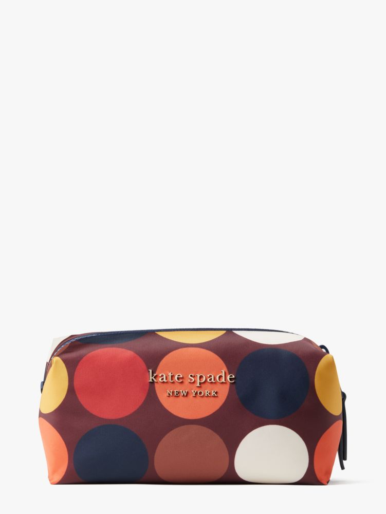 Kate Spade,ザ リトル ベター エブリシング パフィー ドット ミディアム コスメティック ケース,桜の木