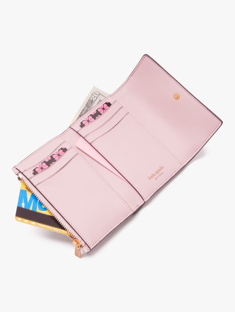 Kate Spade,ケイティ バイフォールド フラップ ウォレット,財布小物,モチピンク