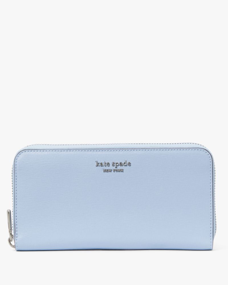 約230gBLACK本体新品 ケイトスペード kate spade 長財布(ラウンドファスナー) ジップアラウンド コンチネンタル ウォレット ブラック 黒