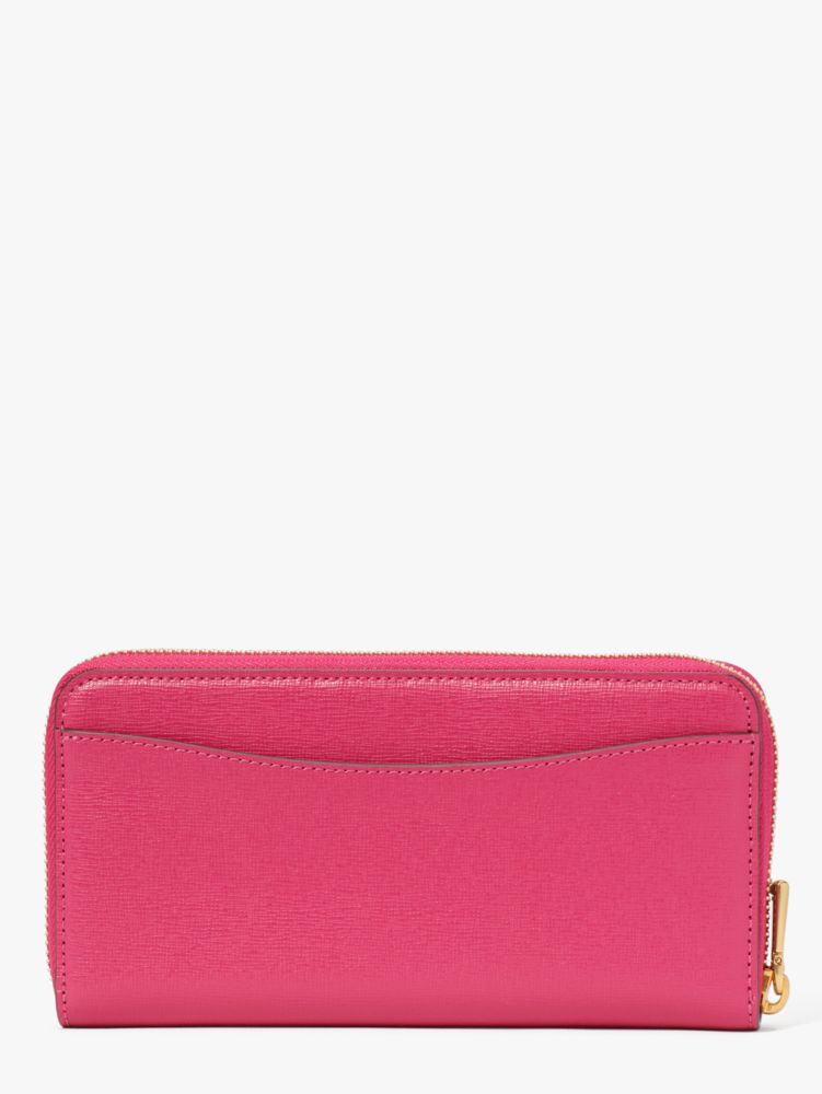  Kate Spade New York Morgan Saffiano Leather Flap Chain Wallet  Salmon Pink One Size : Clothing, Shoes & Jewelry