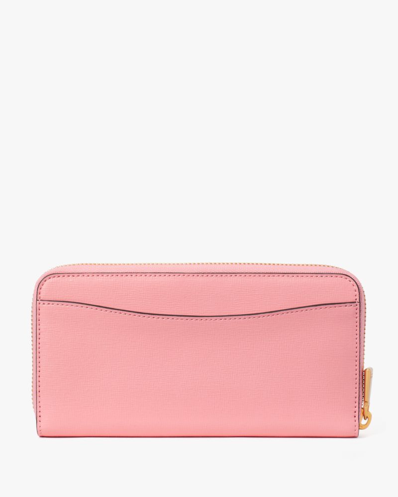 Kate Spade,モーガン ジップ アラウンド コンチネンタル ウォレット,財布小物,サーモンピンク