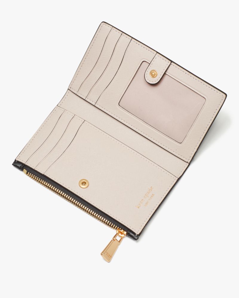 Kate Spade Small Morgan Leather Bi-Fold Wallet - Pink