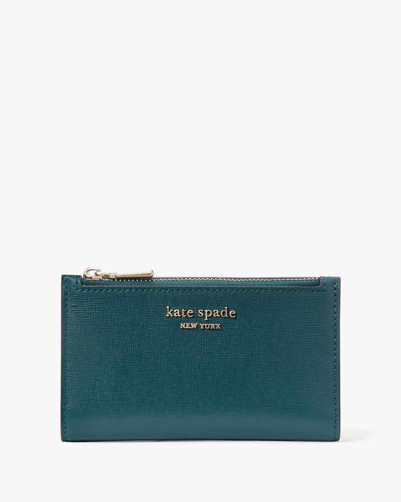 kate spade new york small bifold bicolor leather wallet