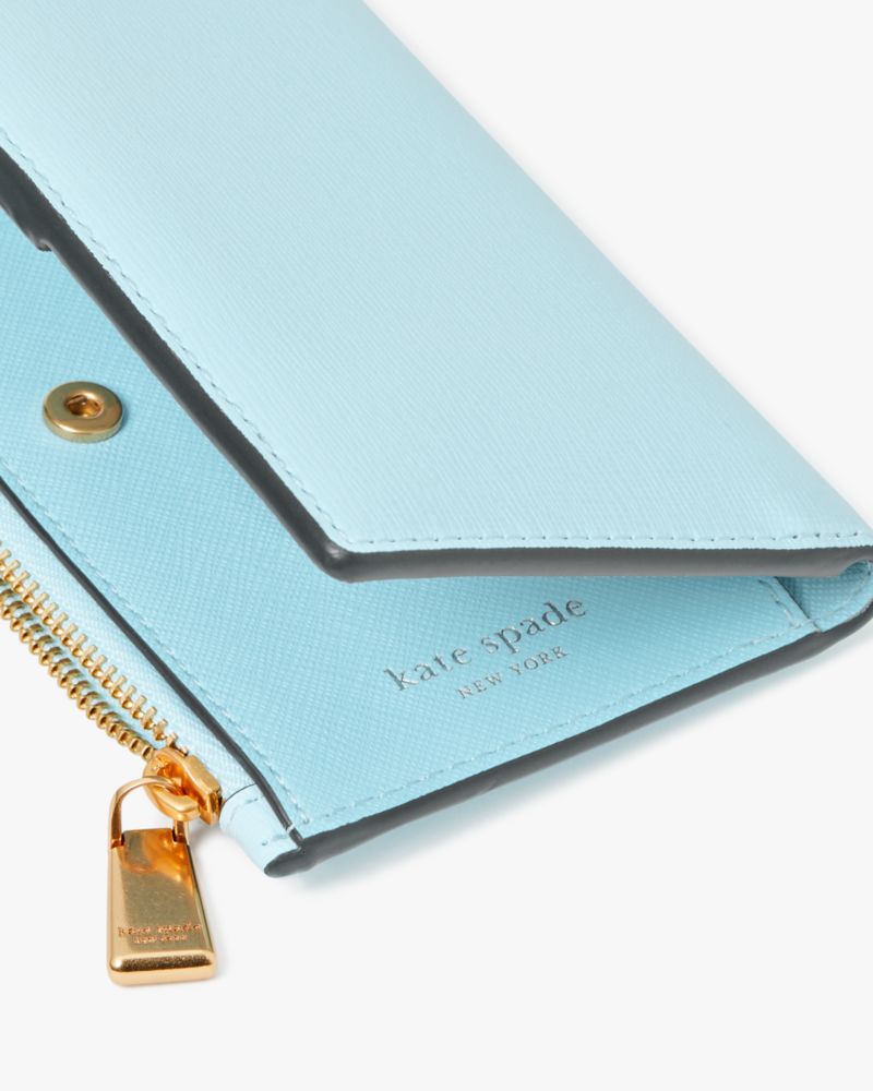 Kate Spade Morgan Small Slim Bifold Wallet  Harmony Blue (IN-STOCK IN –  Soxy Joe Luxe