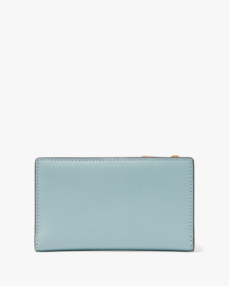 Kate Spade,Morgan Small Slim Bifold Wallet,Casual,Aegean Teal