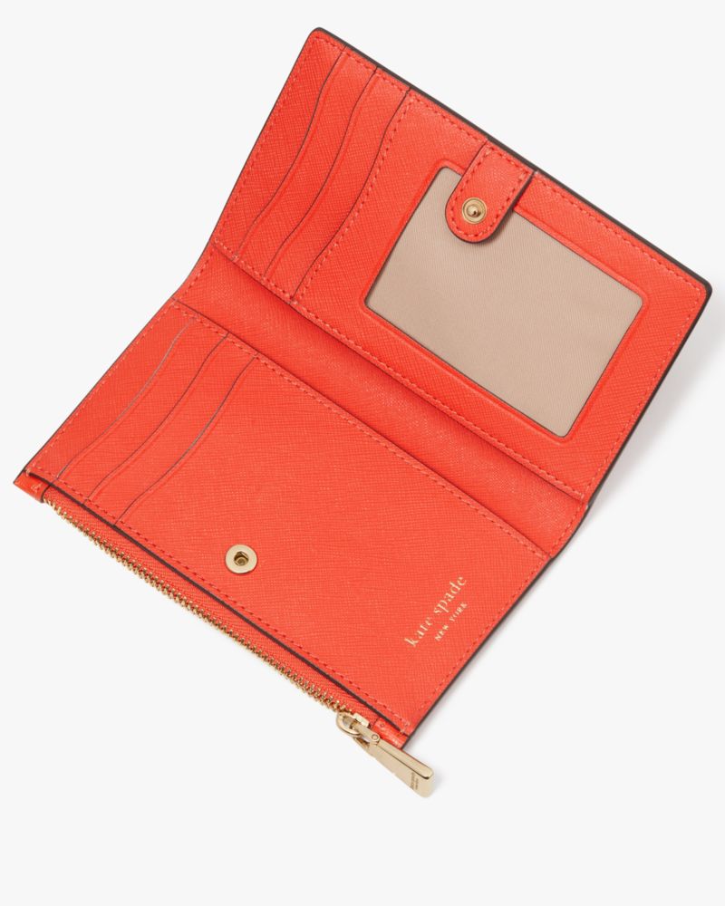 Orange kate best sale spade wallet