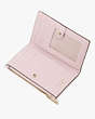 Kate Spade,Morgan Small Slim Bifold Wallet,Shimmer Pink