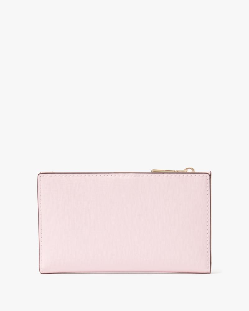 Kate Spade,Morgan Small Slim Bifold Wallet,Casual,Shimmer Pink