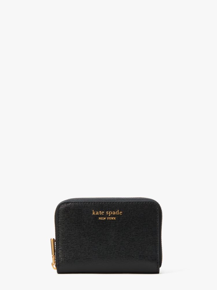 Kate Spade New York Morgan Saffiano Leather Coin Card Case Wristlet - Black