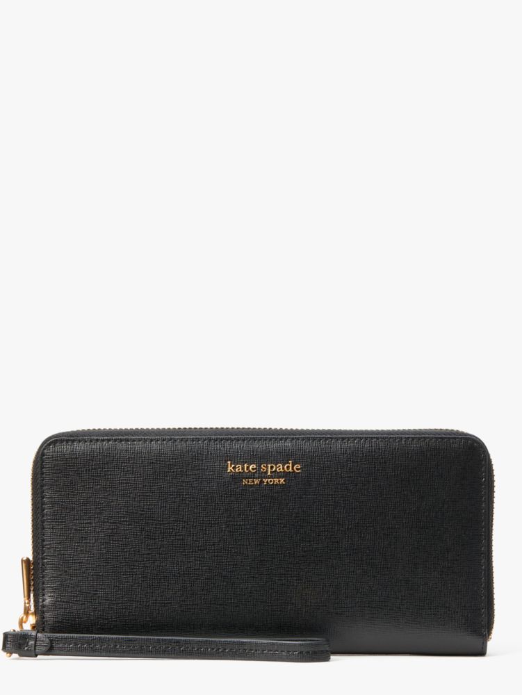 Kate Spade Purse: Black Zip Travel Wallet Bag