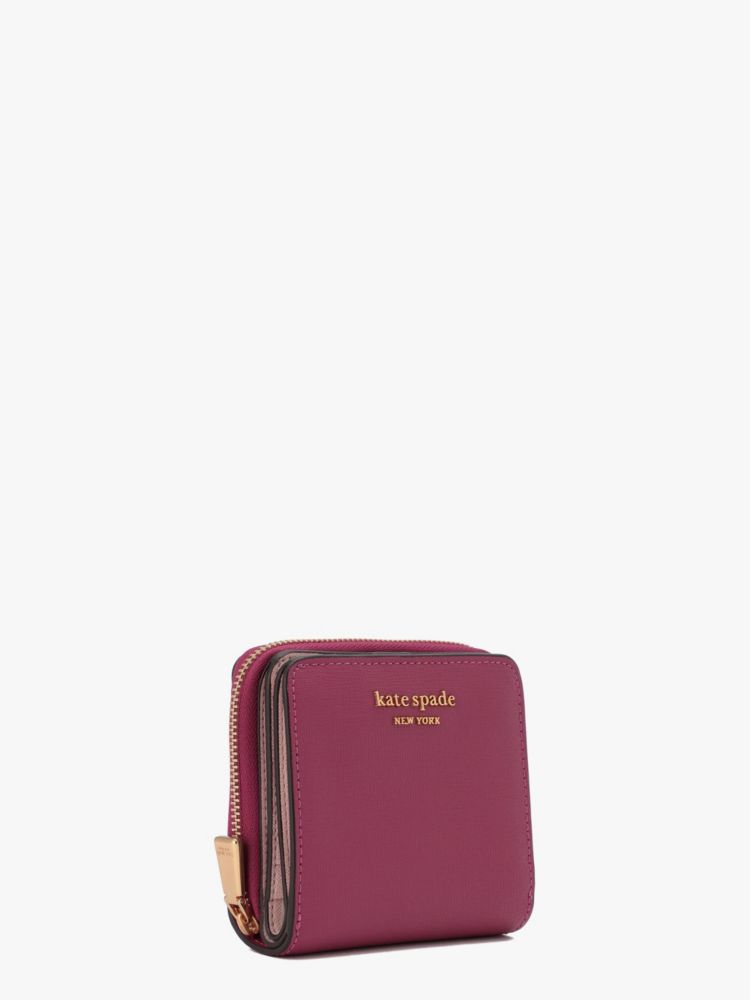 Kate Spade,モーガン スモール コンパクト ウォレット,ﾌﾞﾗｯｸﾍﾞﾘｰﾌﾟﾘｻﾞｰﾌﾞﾏﾙﾁ