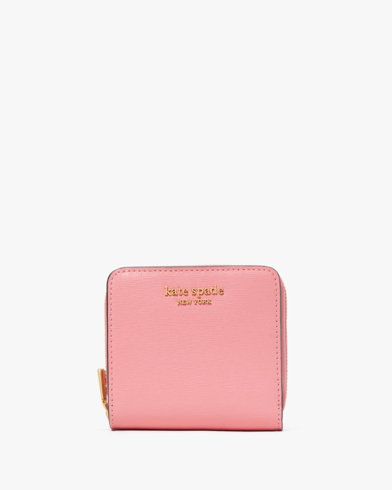 Kate Spade,Morgan Small Compact Wallet,Salmon Pink