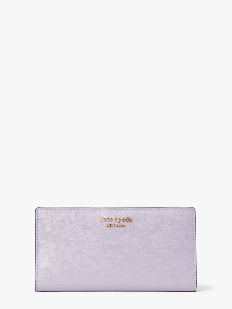 Kate Spade,Morgan Slim Bifold Wallet,Lavender Cream