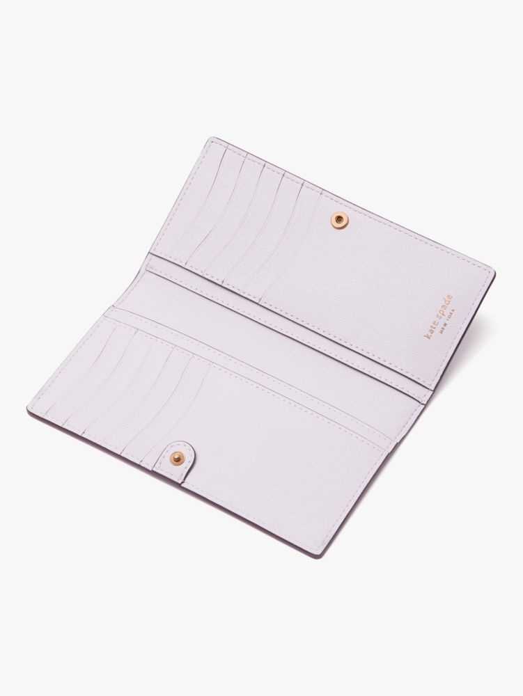 Kate Spade,Morgan Slim Bifold Wallet,Lavender Cream